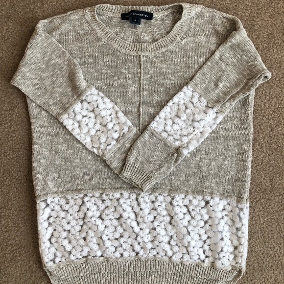 French connection Laila sweater- oatmeal sizeM - Picture 2 of 8